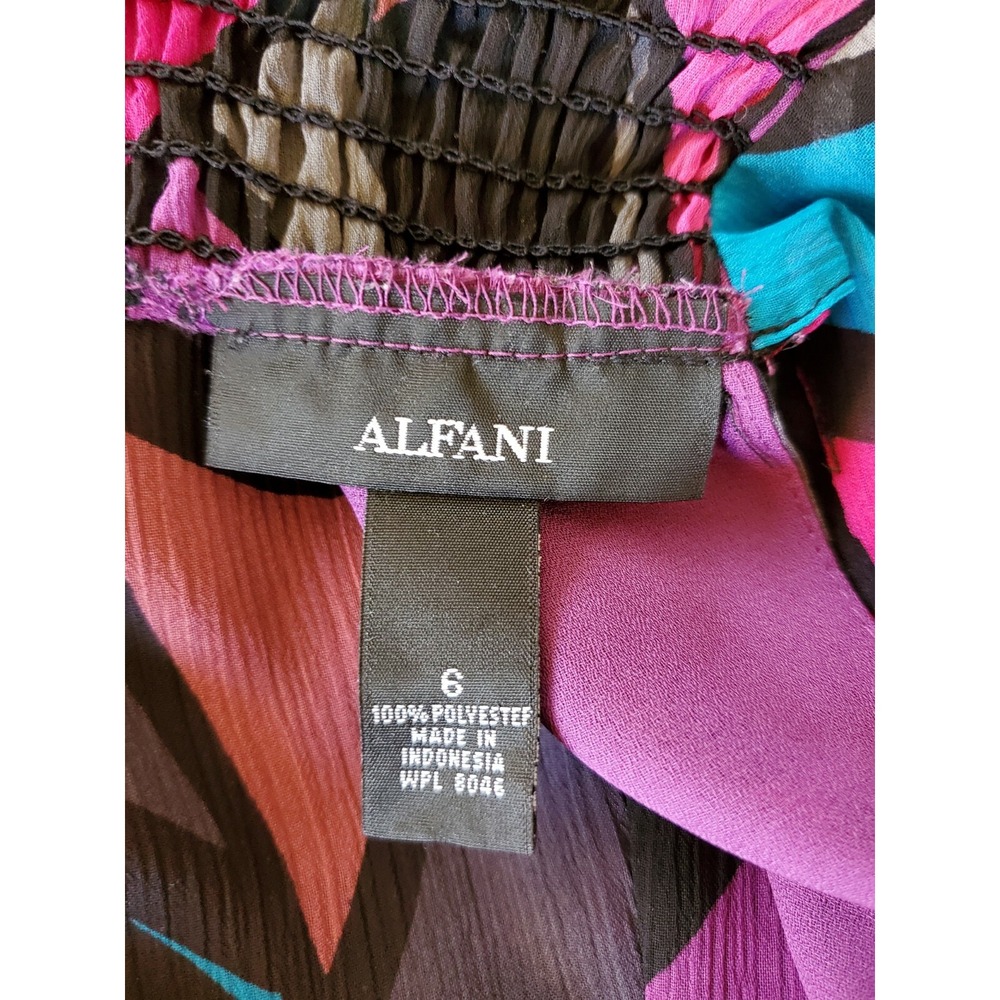 Women's Alfani Colorblock Blouse Size‎ 6 - Picture 5 of 6